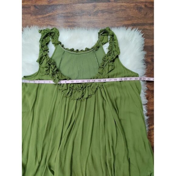 Free People Sleeveless Whimsy Raw Hem Mini Goth Artsey Gauzy Festival Dress M - Picture 6 of 10